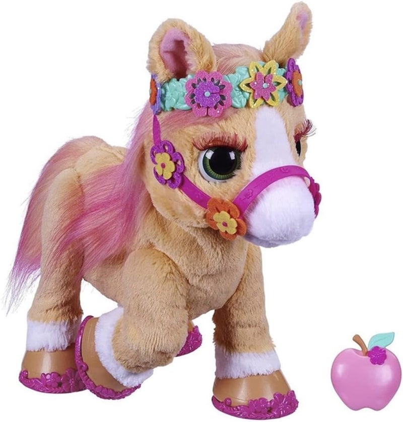 FurReal Cinnamon, My Stylin’ Pony Toy, 14-Inch Electronic Pets, 80+ Sounds & Reactions, 26 Accessories, Interactive Toys for 4 Year Old Girls and Boys and Up - Image 1